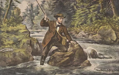 Pesca alla trota di torrente